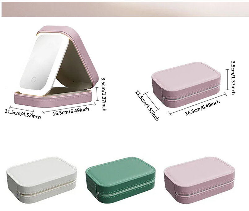 BeautyLed™ - Beauty Case da Viaggio con Specchio LED a 3 Intensità | Mini Makeup Station