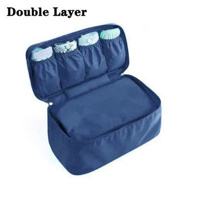 Travel-Organizer Elite™ | Borsa Multi-Scomparto per Biancheria e Cosmetici - Organizer da Viaggio a Strati Differenziati