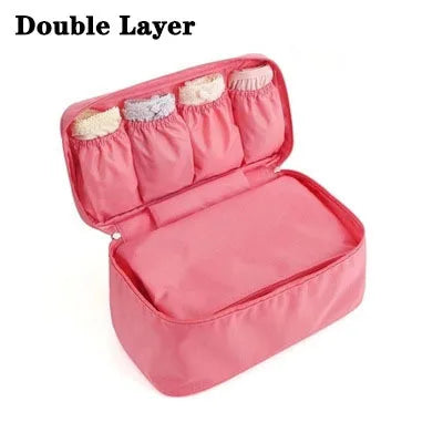 Travel-Organizer Elite™ | Borsa Multi-Scomparto per Biancheria e Cosmetici - Organizer da Viaggio a Strati Differenziati