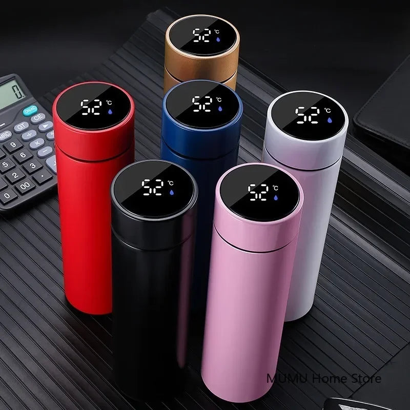 Swift-Smart Thermos™ | Thermos Intelligente 500ml in Acciaio Inox con Filtro Infusore - Display LED Temperatura