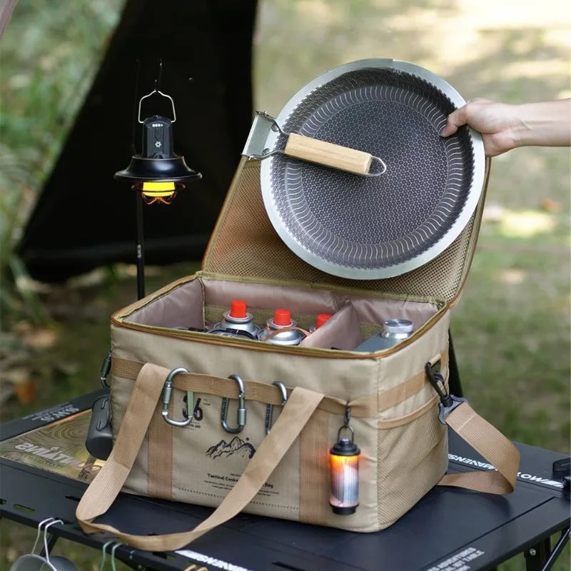 Tactical-Camp Box™ | Borsa Termica Multifunzionale con Tavolo Integrato - Borsa Porta Attrezzatura