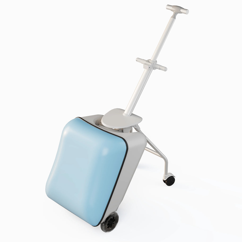 Travel-Kids Case™ | Valigia Trolley Cavalcabile con Seduta Integrata - Ruote Girevoli a 360°