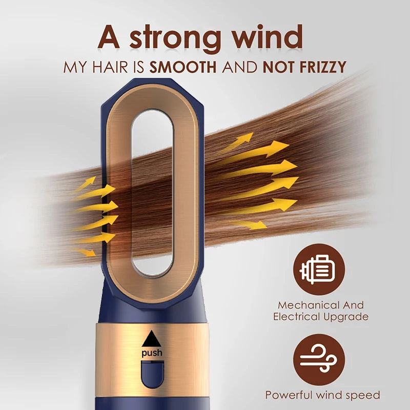 GlobTreater™ Air-Stylist Pro | Multistyler 5-in-1 con Custodia Premium in Pelle