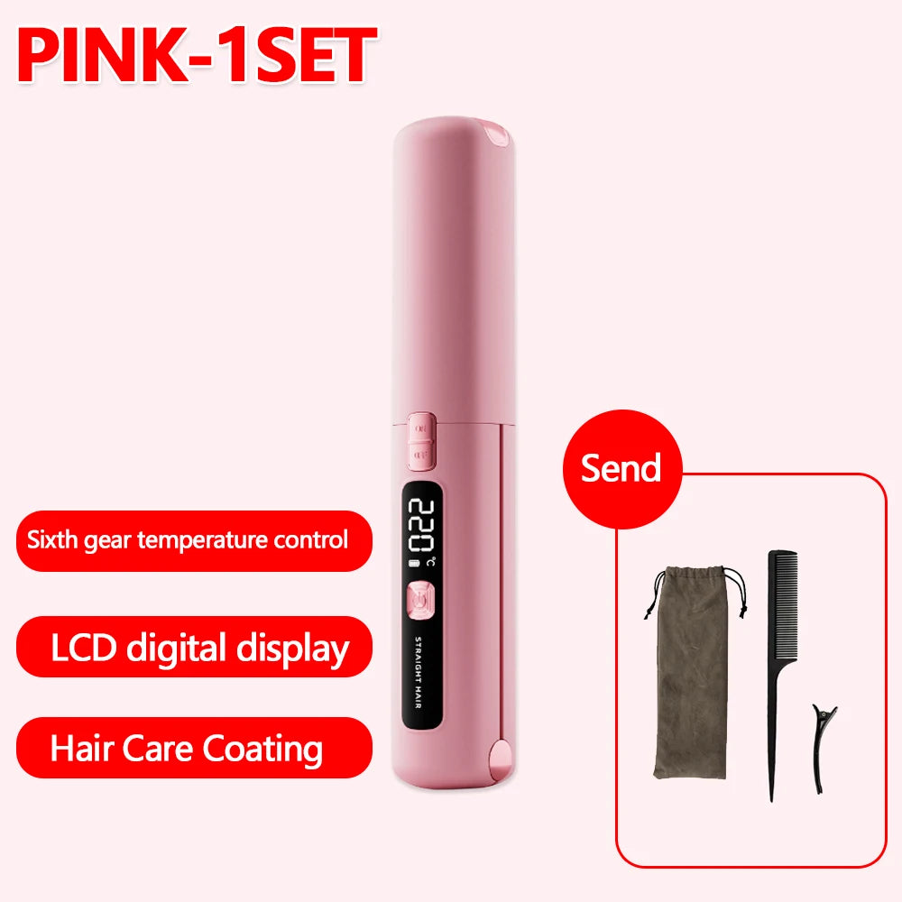 DreamGloss™ – Mini Piastra Professionale da Viaggio USB | Senza Fili