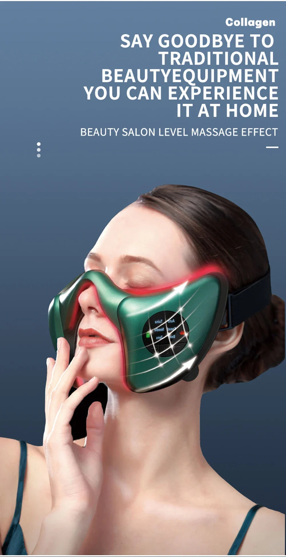 V-Lift Pro™ - Massaggiatore Facciale Fototerapia & Lifting EMS | Qualità Premium | Modellatore Corpo 2-in-1