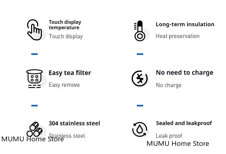 Swift-Smart Thermos™ | Thermos Intelligente 500ml in Acciaio Inox con Filtro Infusore - Display LED Temperatura