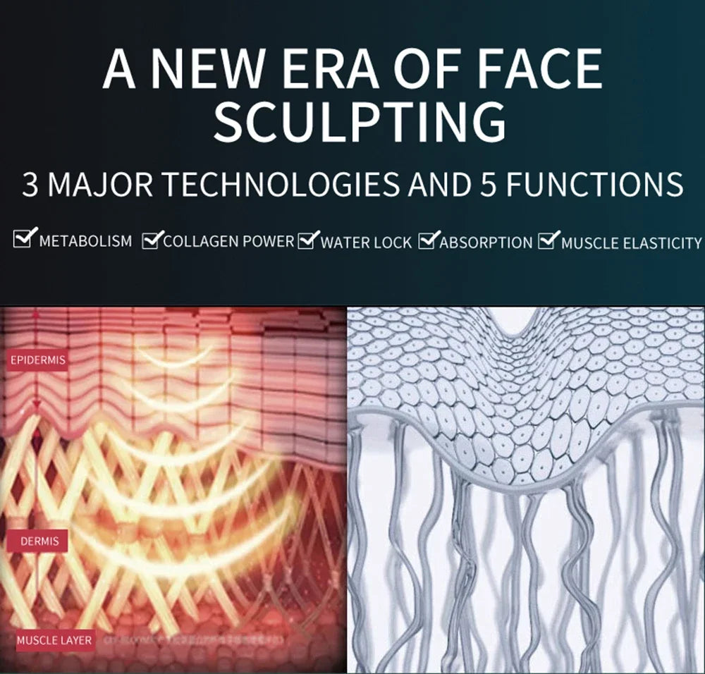 V-Lift Pro™ - Massaggiatore Facciale Fototerapia & Lifting EMS | Qualità Premium | Modellatore Corpo 2-in-1