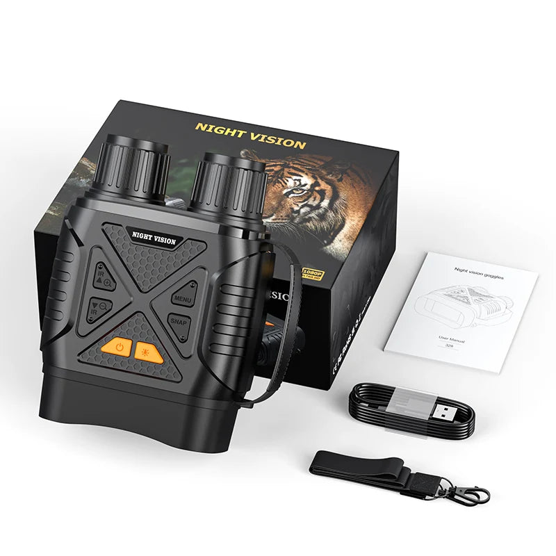 NightVision Elite™ | Binocolo Digitale Infrarossi 1080P - 800m - Visore Notturno Professionale con Schermo 2.8"