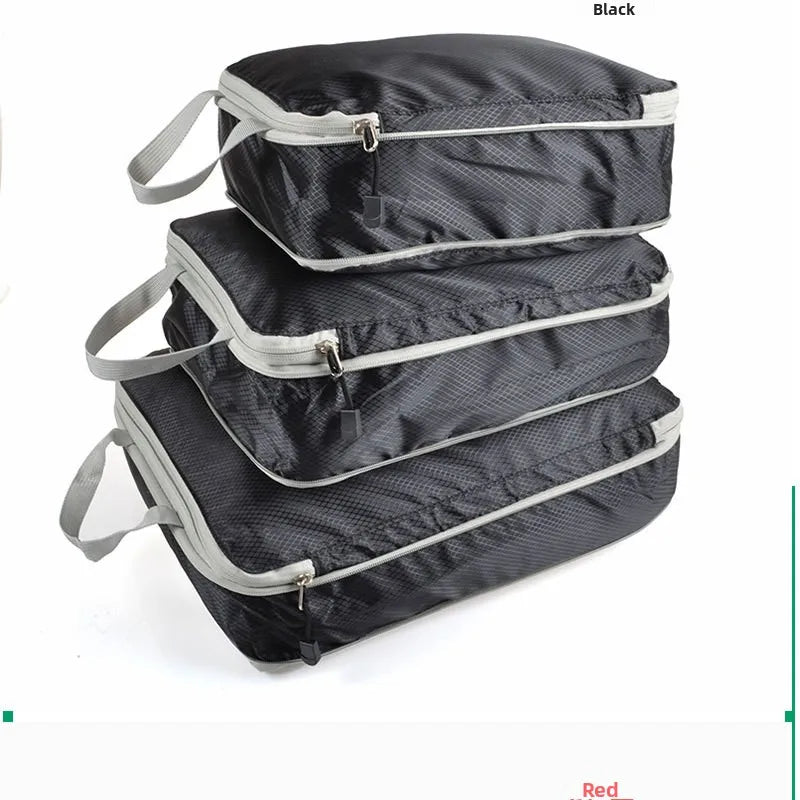 CompressPack™ - Set 3 Organizer Valigia Salvaspazio con Compressione | Organizer Pro