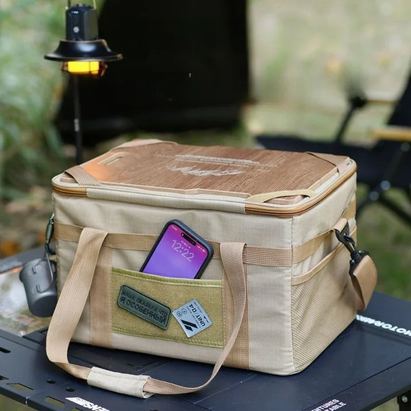 Tactical-Camp Box™ | Borsa Termica Multifunzionale con Tavolo Integrato - Borsa Porta Attrezzatura