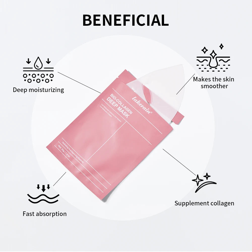 Bio-Collagen & Hyaluronic Deep Mask™ | Maschera Intensiva al Collagene e Acido Ialuronico | Rinfrescante e Schiarente