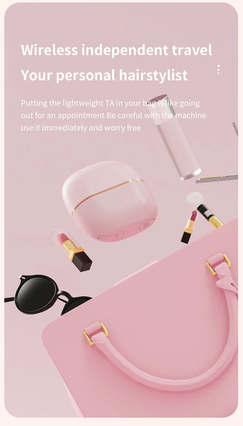 Pocket-Sleek™ Pro | Mini Spazzola Lisciante Con 3 Livelli di calore - Ricaricabile da Viaggio