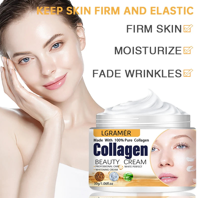 Bio-Collagen Boost Cream™ | Crema Viso Rigenerante al Collagene Puro - Idratante e Nutriente