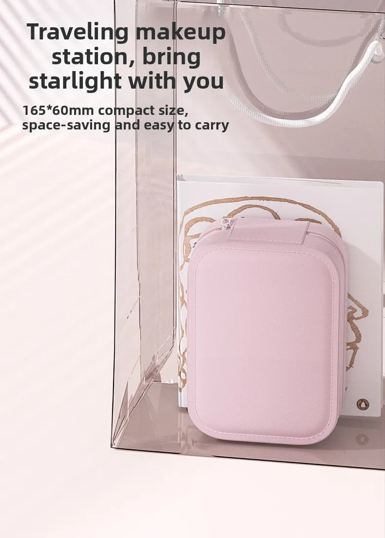 BeautyLed™ - Beauty Case da Viaggio con Specchio LED a 3 Intensità | Mini Makeup Station