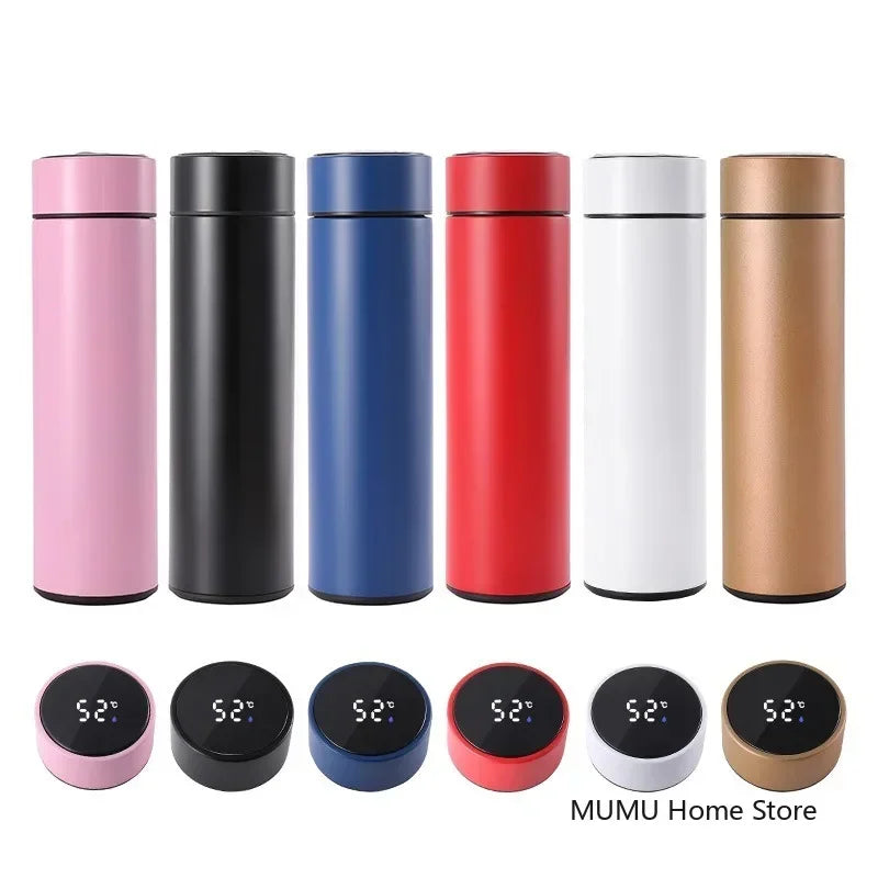 Swift-Smart Thermos™ | Thermos Intelligente 500ml in Acciaio Inox con Filtro Infusore - Display LED Temperatura