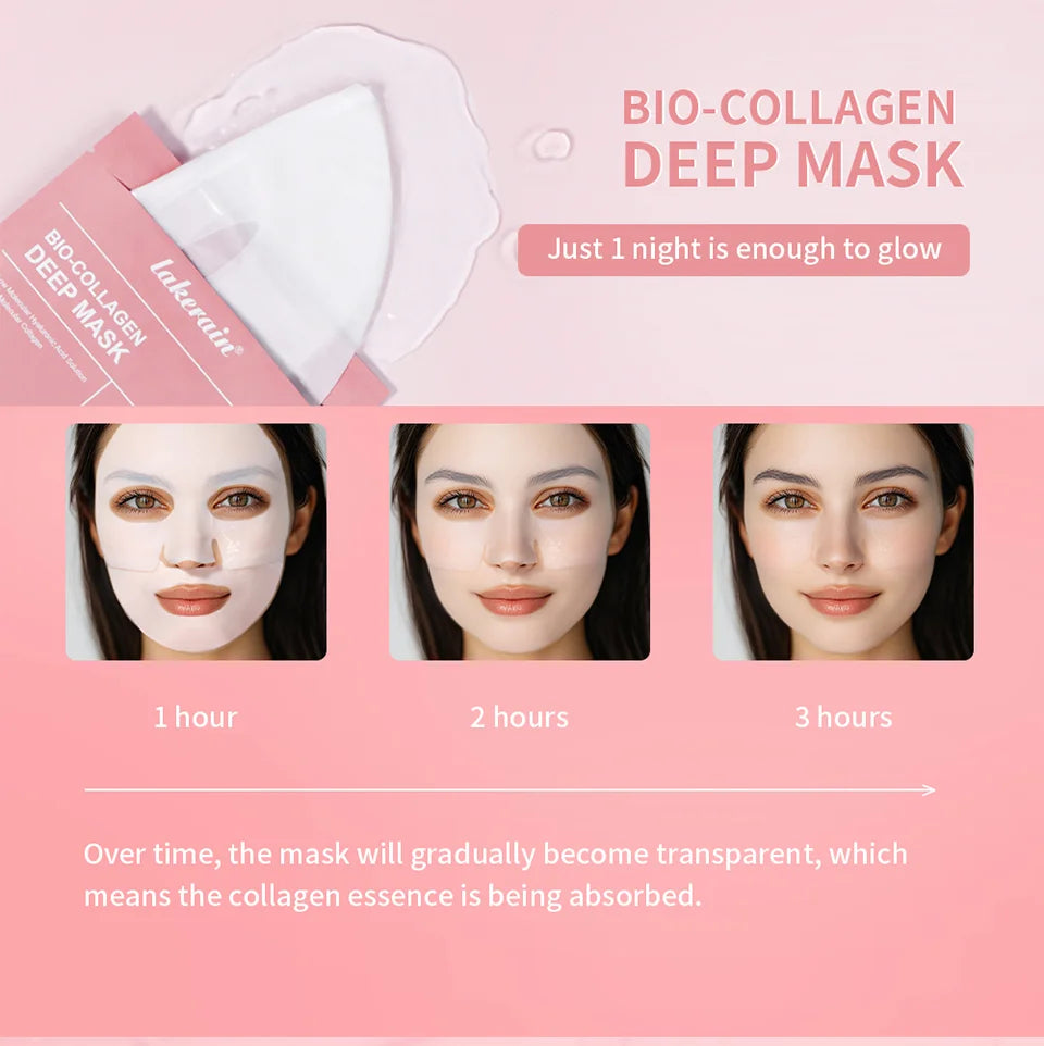 Bio-Collagen & Hyaluronic Deep Mask™ | Maschera Intensiva al Collagene e Acido Ialuronico | Rinfrescante e Schiarente