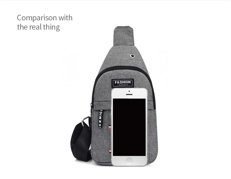 TravelSling™ – Mini Zaino Monospalla Impermeabile da Viaggio | Porta Documenti e Telefono