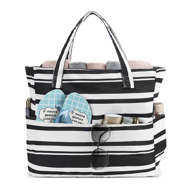 Summer-Tote™ | Borsa da Spiaggia Impermeabile in Oxford di Grande Capacità - Tasche Esterne per Accessori
