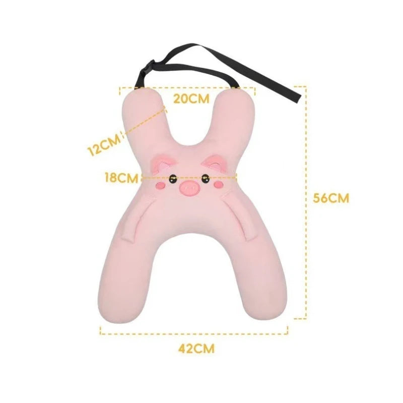 Sleep-Safe Travel Pillow™ | Cuscino Auto Protettivo e Confortevole per Bambini - Cuscino da Viaggio con Cintura di Sicurezza