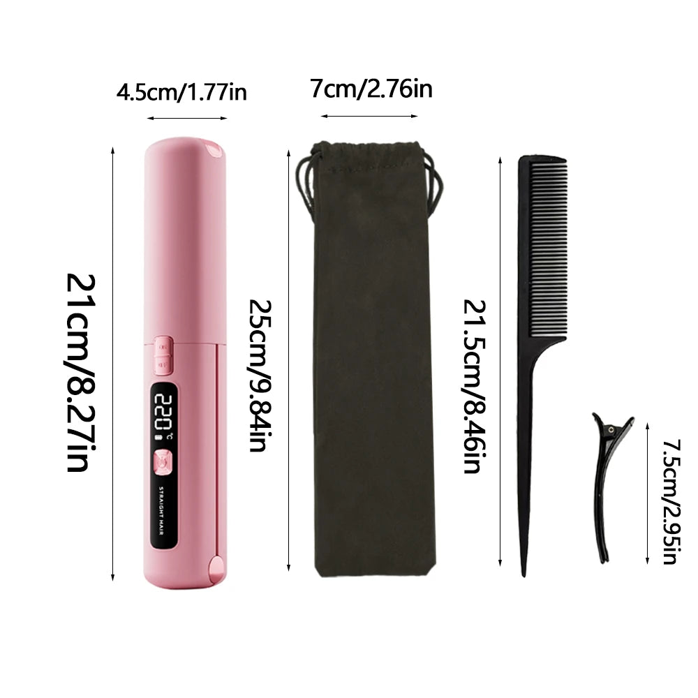 DreamGloss™ – Mini Piastra Professionale da Viaggio USB | Senza Fili