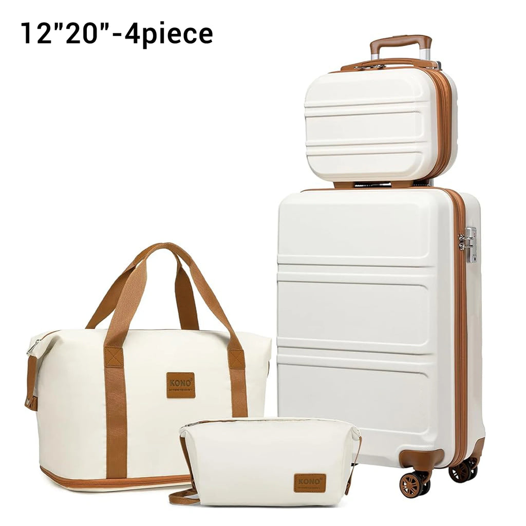 Globtreater™ Set | Kit Bagagli Coordinati Rigidi con Beauty Case e Organizer - Set Valigie Trolley 2/4/6 Pezzi