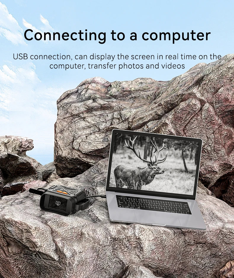 NightVision Elite™ | Binocolo Digitale Infrarossi 1080P - 800m - Visore Notturno Professionale con Schermo 2.8"