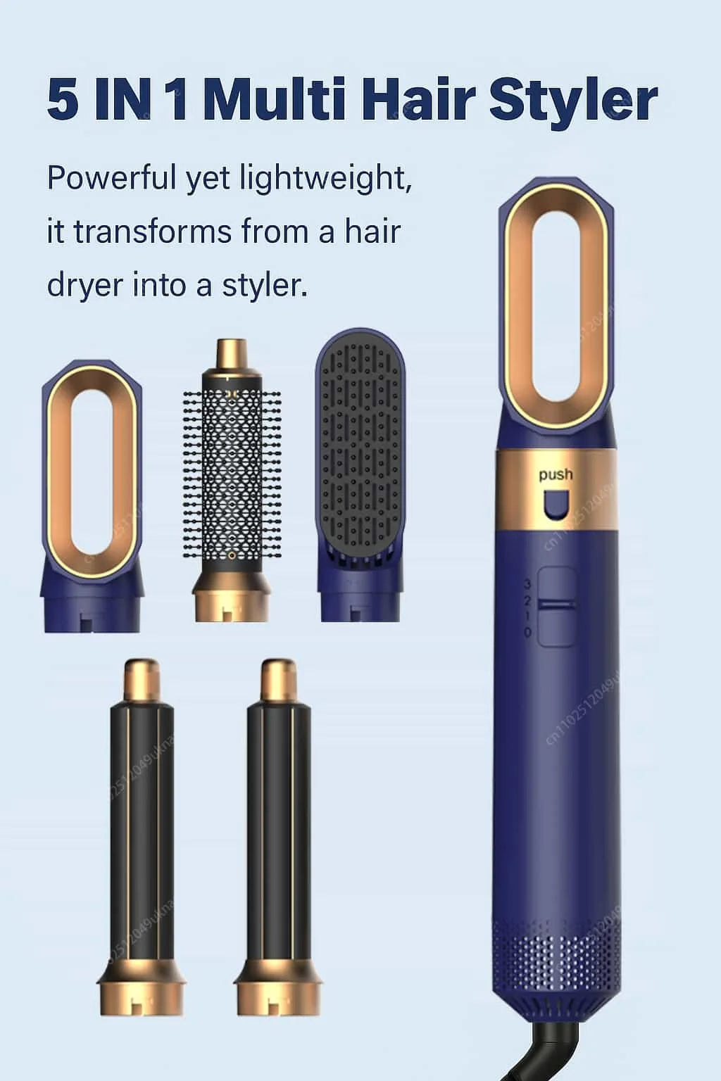 GlobTreater™ Air-Stylist Pro | Multistyler 5-in-1 con Custodia Premium in Pelle