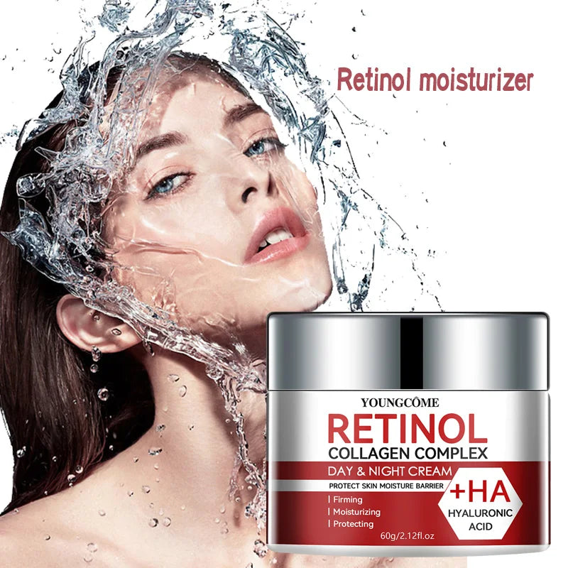 Retinol Collagen Complex™ | Crema Viso Rigenerante Giorno e Notte - Trattamento Intensivo Collagene e Acido Ialuronico