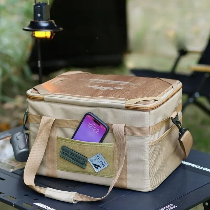 Tactical-Camp Box™ | Borsa Termica Multifunzionale con Tavolo Integrato - Borsa Porta Attrezzatura