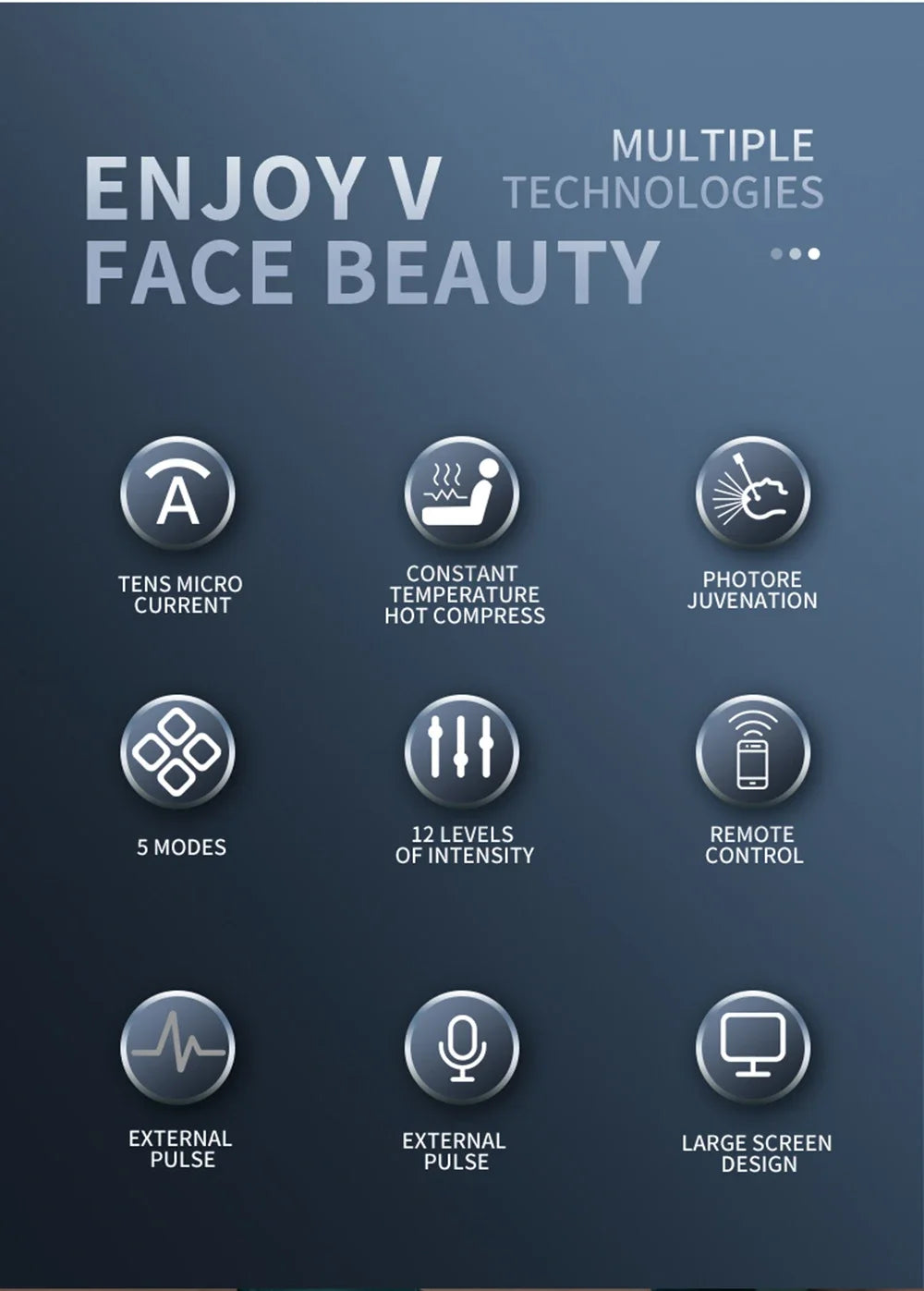 V-Lift Pro™ - Massaggiatore Facciale Fototerapia & Lifting EMS | Qualità Premium | Modellatore Corpo 2-in-1