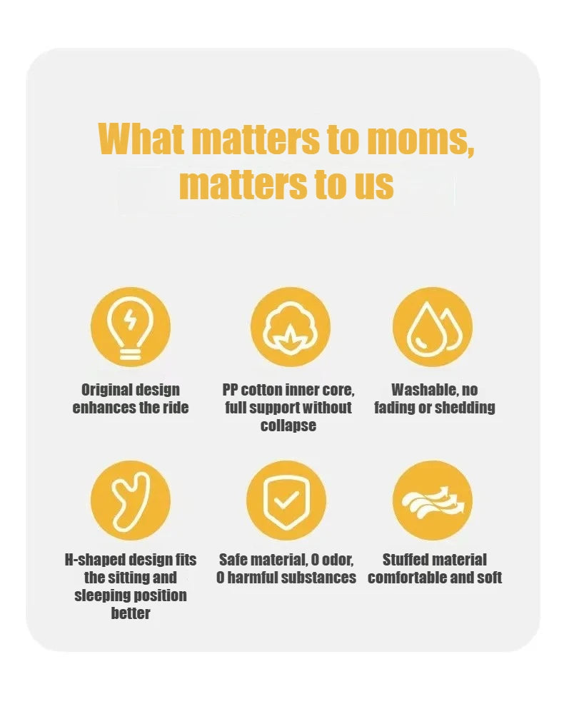 Sleep-Safe Travel Pillow™ | Cuscino Auto Protettivo e Confortevole per Bambini - Cuscino da Viaggio con Cintura di Sicurezza