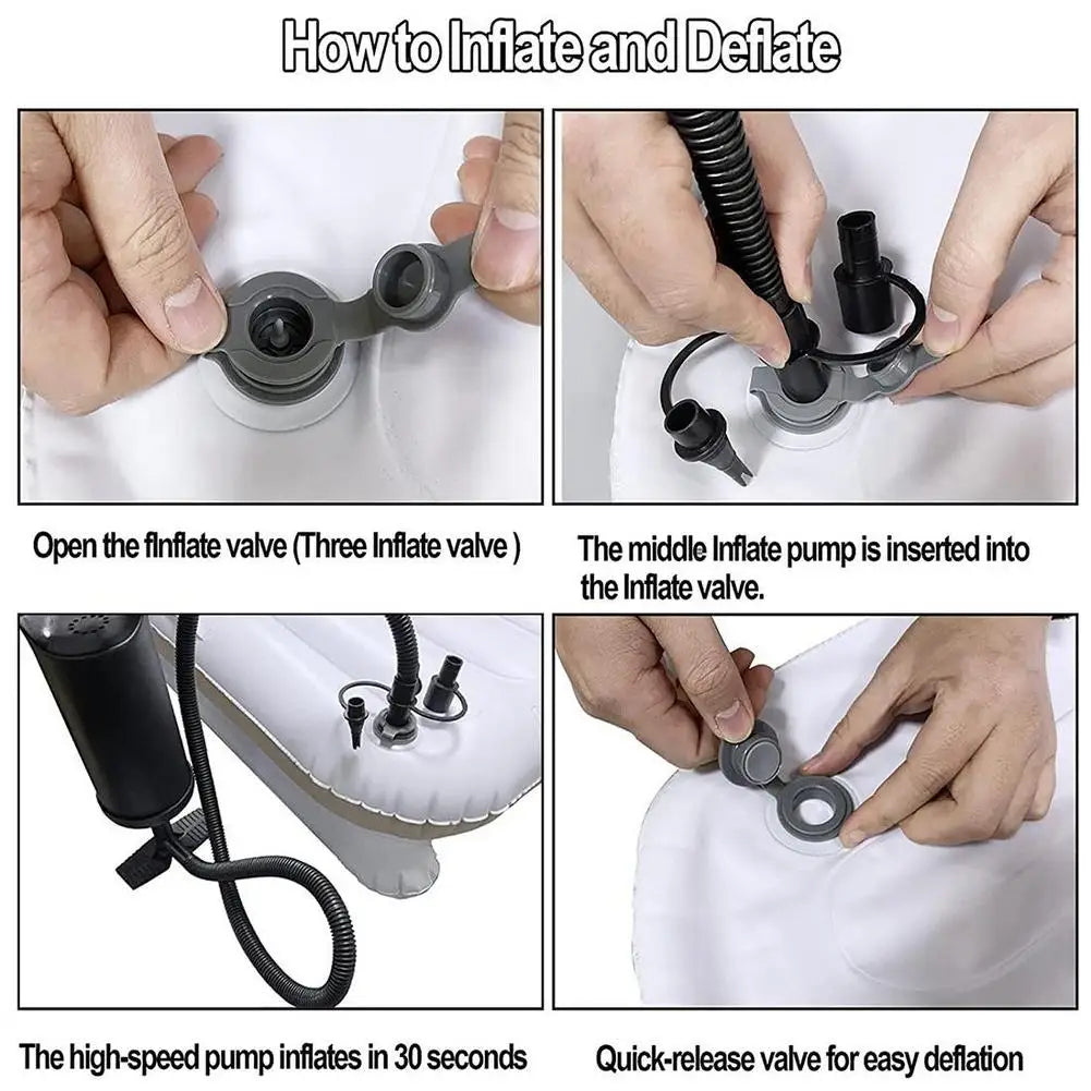 TravelBed Elite™ – Letto ad Aria Portatile per Aereo e Auto | Sponde di Protezione & Comfort 5 stelle