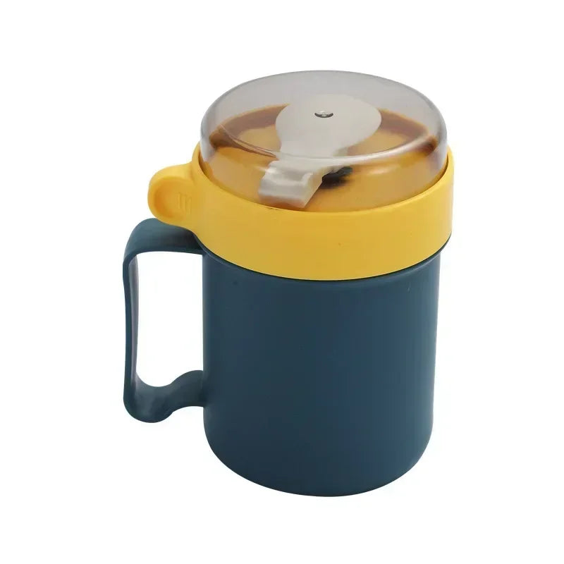 Swift-Soup Cup™ - Comfort | Tazza Termica Ermetica per Zuppa e Colazione - 500ml | con Cucchiaio Integrato e Manico Ergonomico