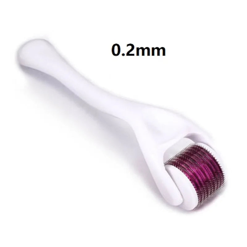 Derma-Boost™ Pro | Roller Micro-Aghi 540 per Capelli e Barba (0.2mm - 0.25mm - 0.3mm) | Trattamento Pelle e Viso