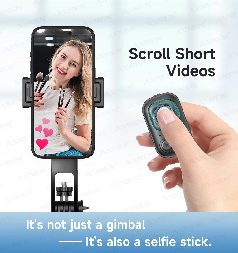 SmartPod AI™ - Treppiede 360° Auto-Rotante con Telecomando TikTok e Stabilizzatore Intelligente | Cameraman Automatico