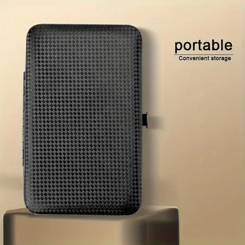 SteelCure™ Set Manicure e Pedicure | Kit Professionale da Viaggio in Acciaio Inox (8-24 Pezzi) - Deep Black Edition