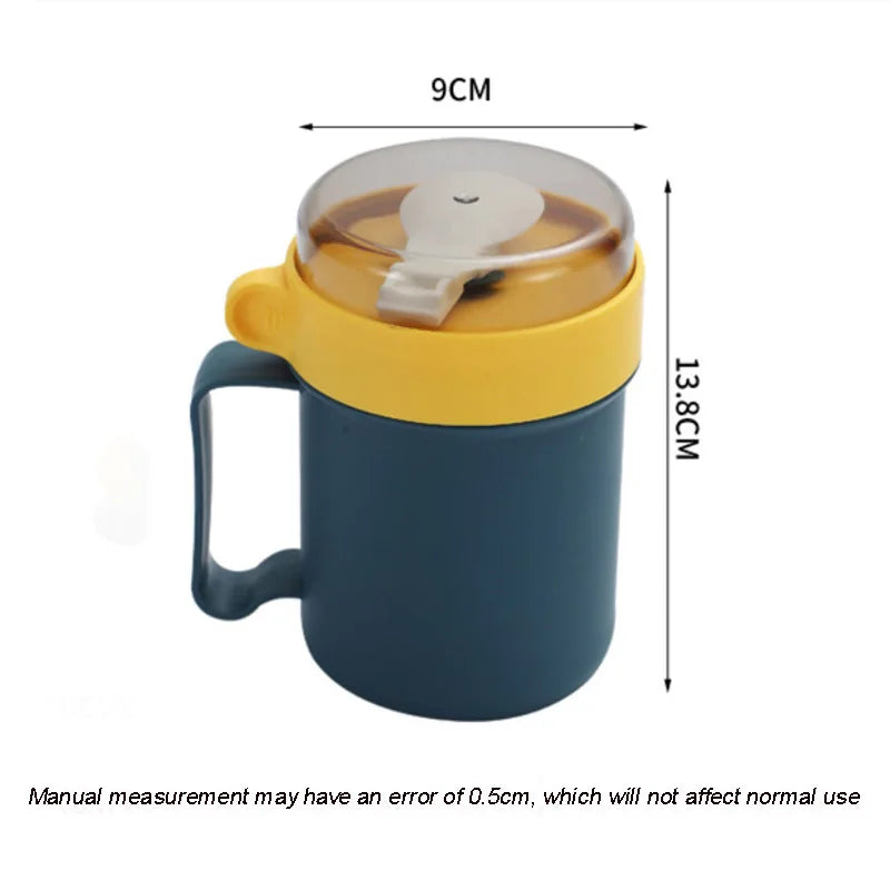 Swift-Soup Cup™ - Comfort | Tazza Termica Ermetica per Zuppa e Colazione - 500ml | con Cucchiaio Integrato e Manico Ergonomico