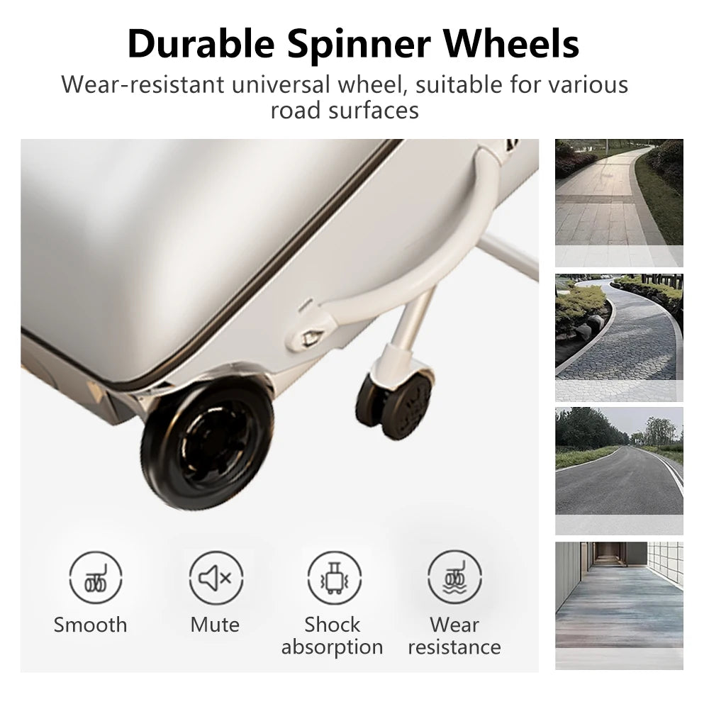 Travel-Kids Case™ | Valigia Trolley Cavalcabile con Seduta Integrata - Ruote Girevoli a 360°