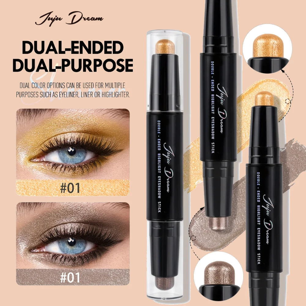 DualShine Pro™ – Ombretto Stick Doppia Punta - Base Opaca & Glitter Luccicanti | Sguardo Intenso in 30 Secondi