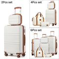 Globtreater™ Set | Kit Bagagli Coordinati Rigidi con Beauty Case e Organizer - Set Valigie Trolley 2/4/6 Pezzi