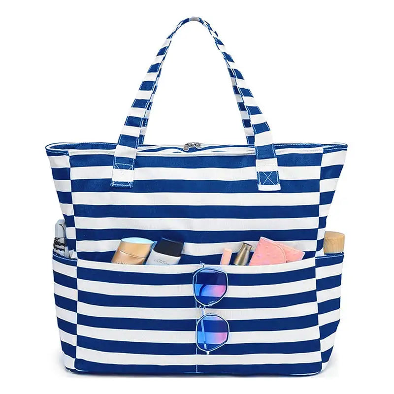 Summer-Tote™ | Borsa da Spiaggia Impermeabile in Oxford di Grande Capacità - Tasche Esterne per Accessori