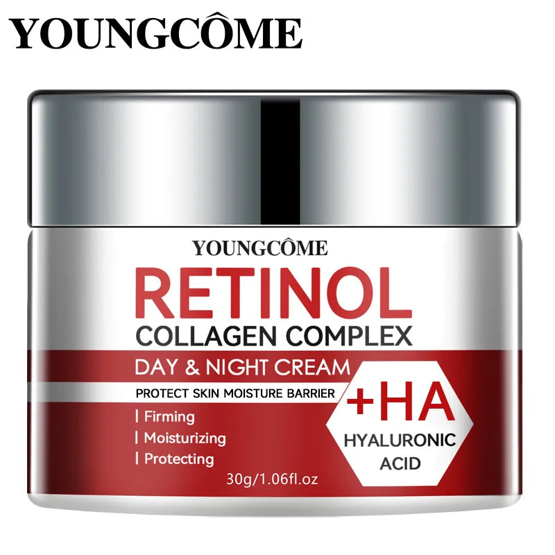 Retinol Collagen Complex™ | Crema Viso Rigenerante Giorno e Notte - Trattamento Intensivo Collagene e Acido Ialuronico