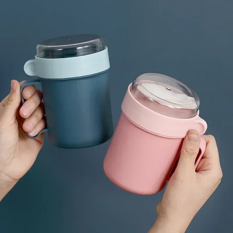 Swift-Soup Cup™ - Comfort | Tazza Termica Ermetica per Zuppa e Colazione - 500ml | con Cucchiaio Integrato e Manico Ergonomico