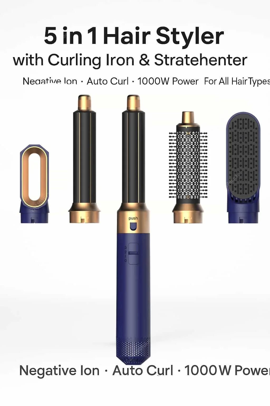 GlobTreater™ Air-Stylist Pro | Multistyler 5-in-1 con Custodia Premium in Pelle