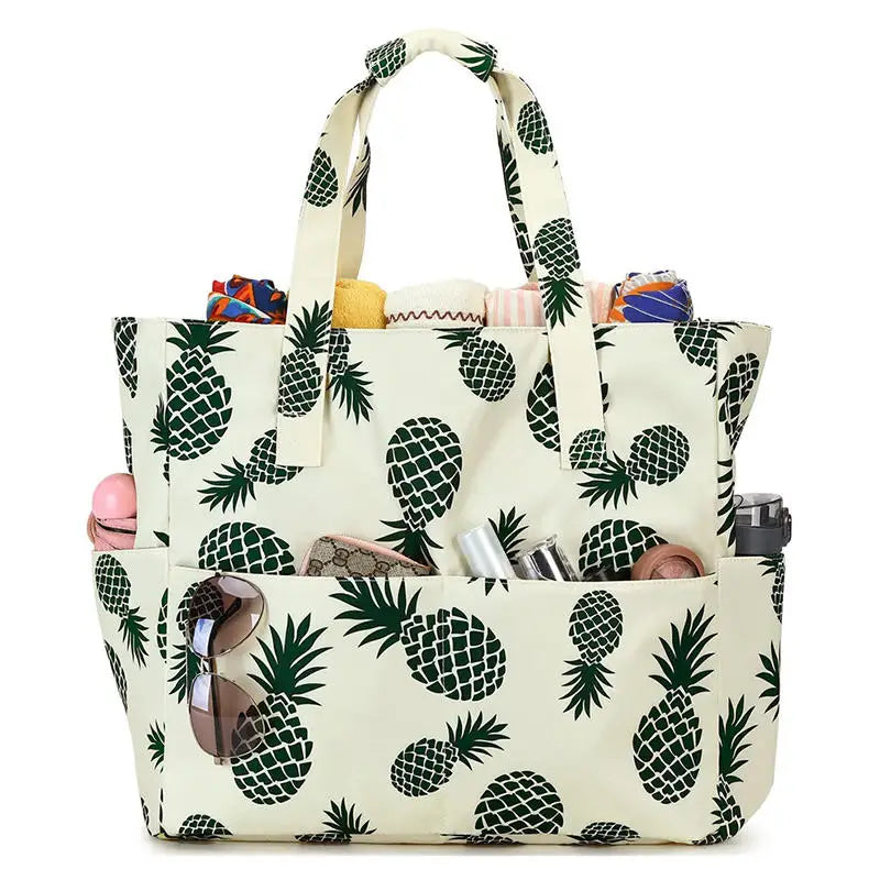 Summer-Tote™ | Borsa da Spiaggia Impermeabile in Oxford di Grande Capacità - Tasche Esterne per Accessori