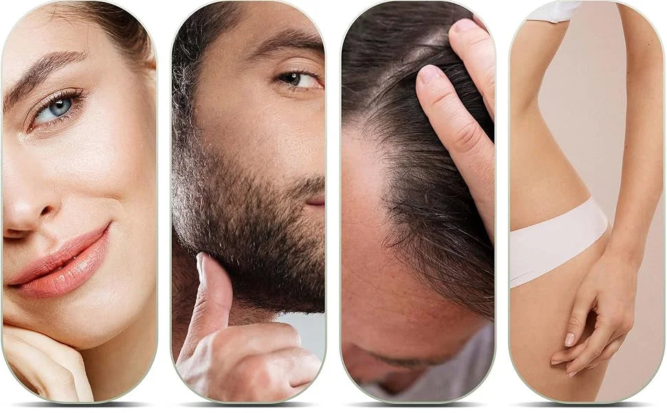 Derma-Boost™ Pro | Roller Micro-Aghi 540 per Capelli e Barba (0.2mm - 0.25mm - 0.3mm) | Trattamento Pelle e Viso