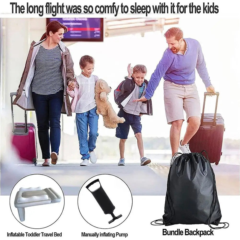 TravelBed Elite™ – Letto ad Aria Portatile per Aereo e Auto | Sponde di Protezione & Comfort 5 stelle