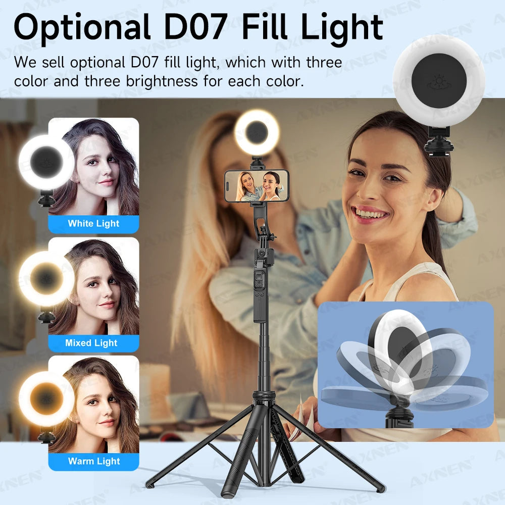 SmartPod AI™ - Treppiede 360° Auto-Rotante con Telecomando TikTok e Stabilizzatore Intelligente | Cameraman Automatico
