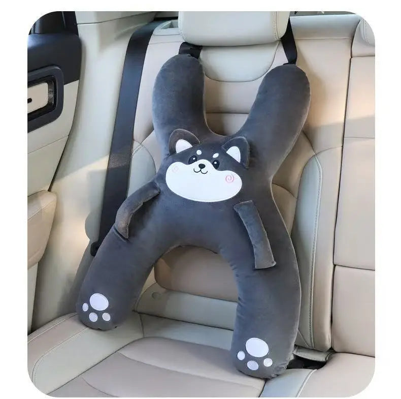 Sleep-Safe Travel Pillow™ | Cuscino Auto Protettivo e Confortevole per Bambini - Cuscino da Viaggio con Cintura di Sicurezza