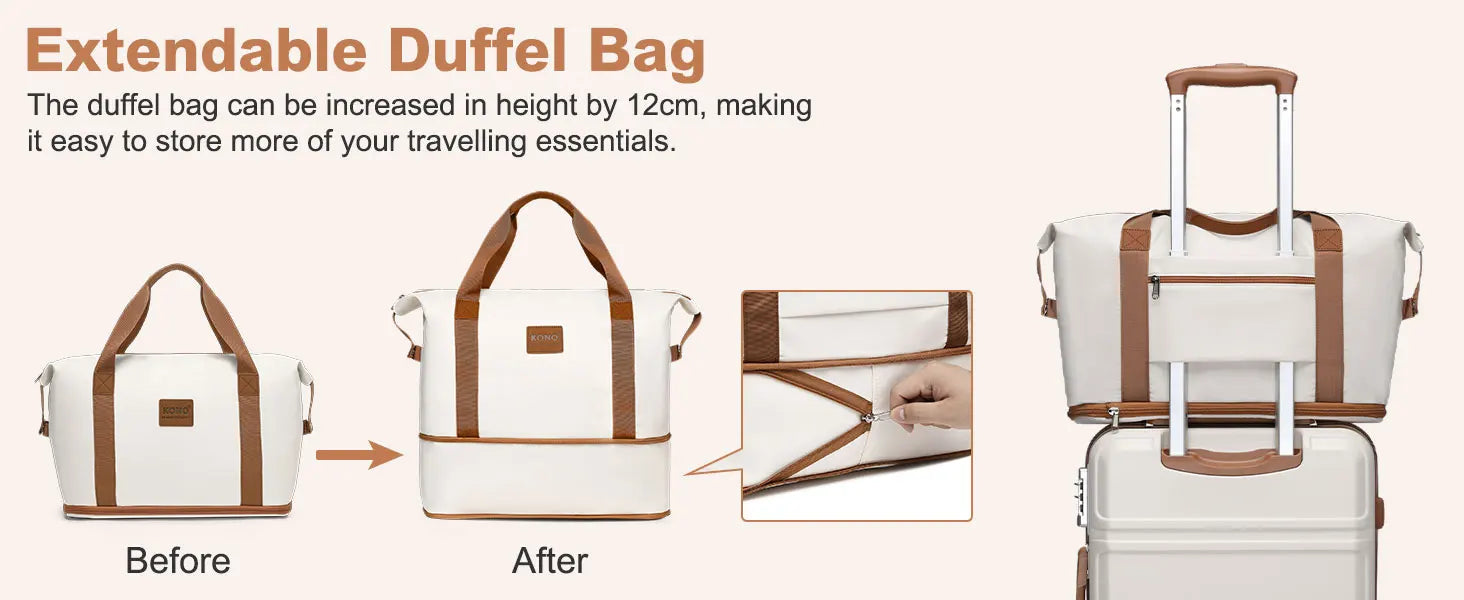 Globtreater™ Set | Kit Bagagli Coordinati Rigidi con Beauty Case e Organizer - Set Valigie Trolley 2/4/6 Pezzi